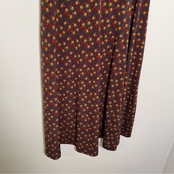 LulaRoe Azure A-Line Skirt Turquoise Floral - Picture 9 of 11